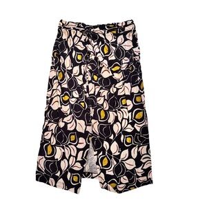 Anthropologie Black and White Abstract Skirt